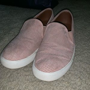 Steve Madden Pink Suede slip on shoes